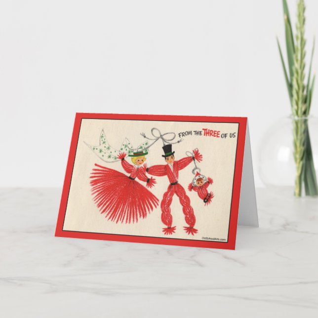 Carte de Noël Vintage (Devant)