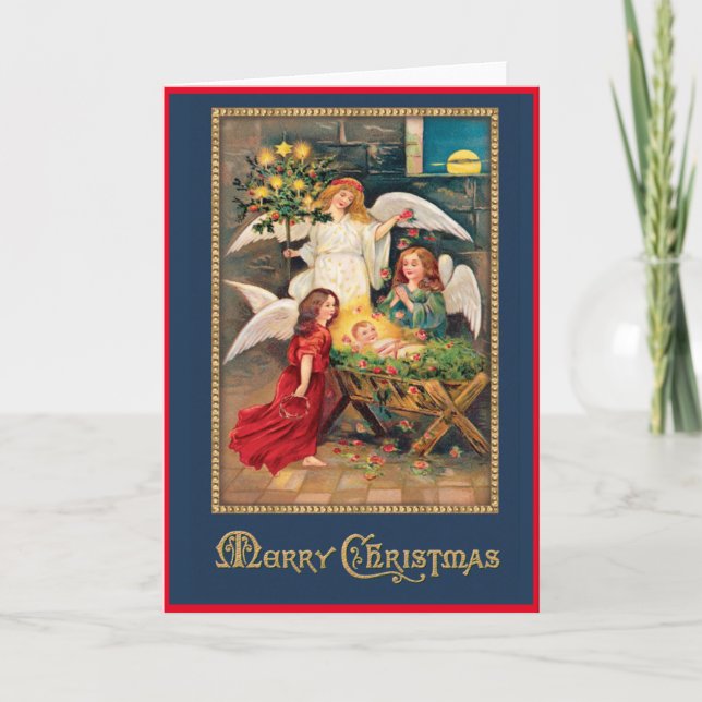 Carte de Noël vintage (Devant)