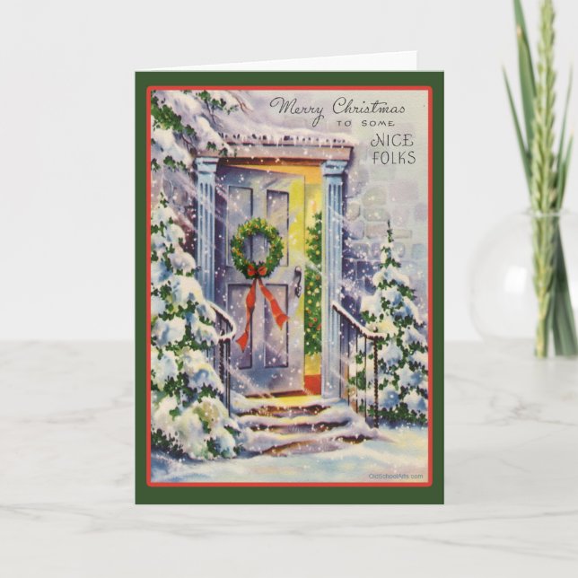 Carte de Noël Vintage (Devant)