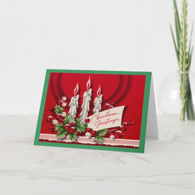 Carte de Noël Vintage (Devant)