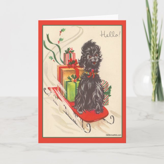 Carte de Noël Vintage (Devant)