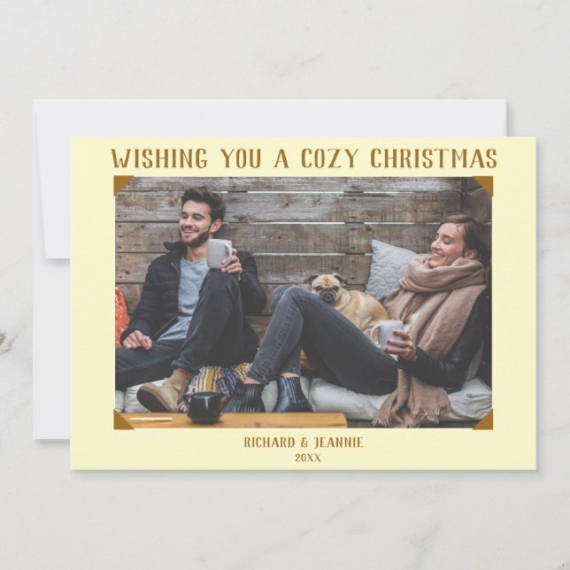 Carte de Noël Vintage à l'ancienne (Devant)