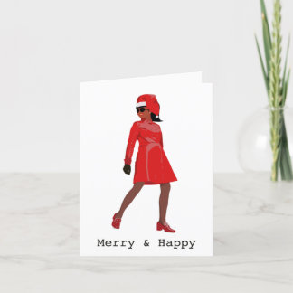 Carte de Noël Vintage Africain-Américain