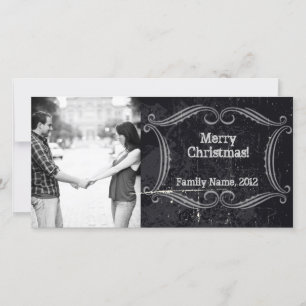 Carte de Noël vintage Chalkboard