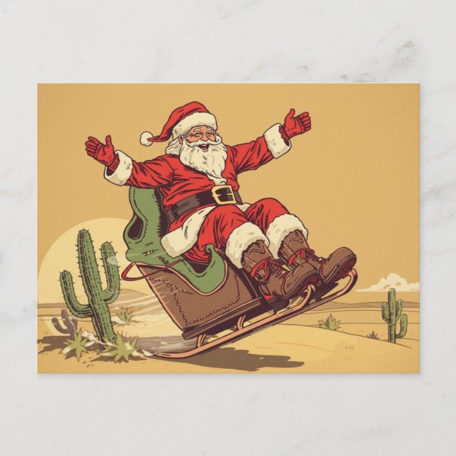 Carte de Noël vintage du Sud-Ouest (Devant)