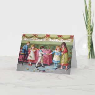 Carte de Noël vintage   Enfants
