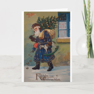Carte de Noël vintage Fröhliche Weihnachten