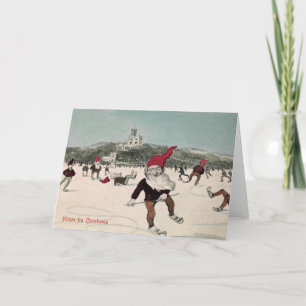 Carte de Noël Vintage   Glæ delig Jul Norvège