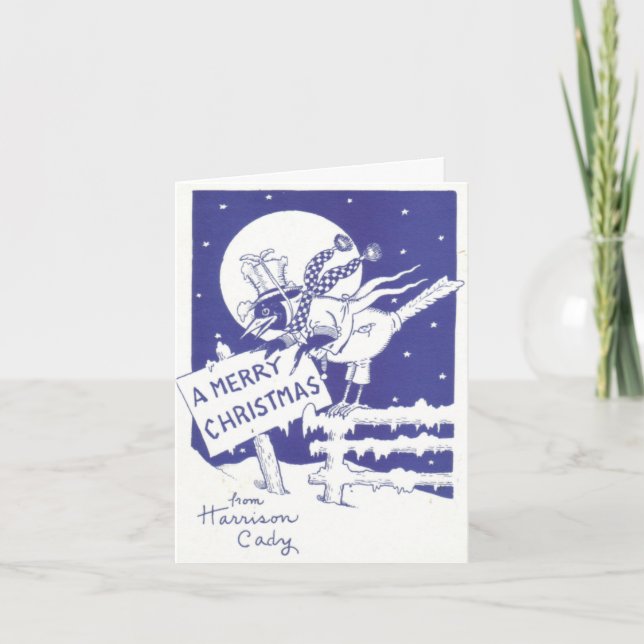 Carte de Noël vintage Harrison Cady (Devant)
