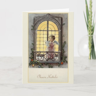 Carte de Noël vintage italienne Buon Natale