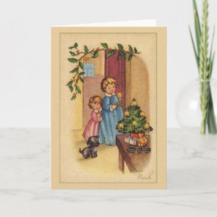 Carte de Noël vintage italienne Buon Natale