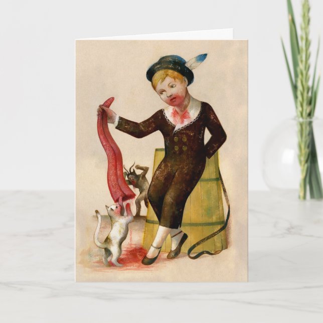 Carte de Noël vintage Krampus (Devant)