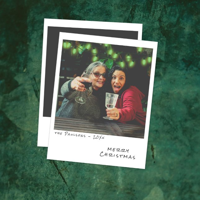 Carte de Noël vintage - Lumières vertes (Créateur téléchargé)