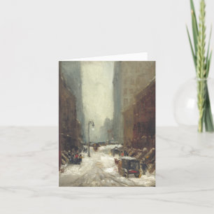 Carte de Noël Vintage NEIGE À NEW YORK (1902)