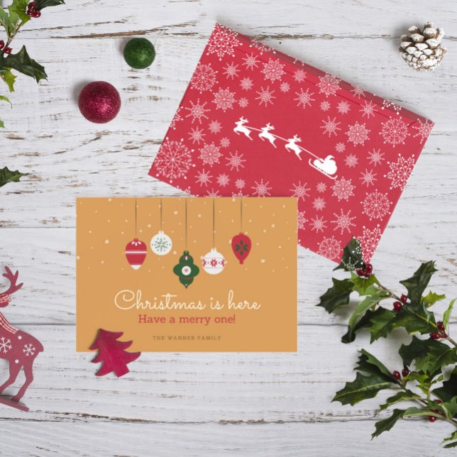 Carte de Noël vintage non-photo (Créateur téléchargé)