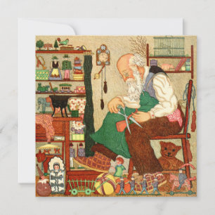 Carte de Noël Vintage   Père Noël