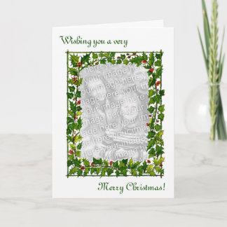 Carte de Noël Vintage Photo Personnalisée