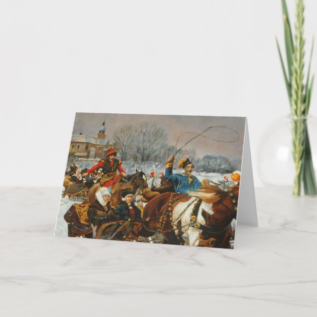Carte de Noël vintage polonais (Devant)
