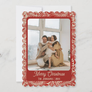 Carte de Noël Vintage rouge