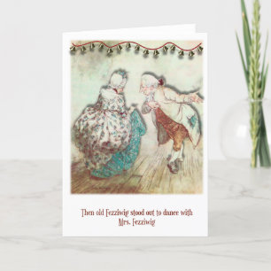 Carte de Noël vintage Scrooge