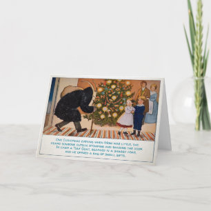 Carte de Noël vintage Suédoise Yule Chèvre