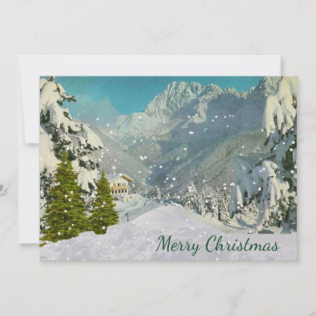 Carte de Noël vintage Suisse (Devant)