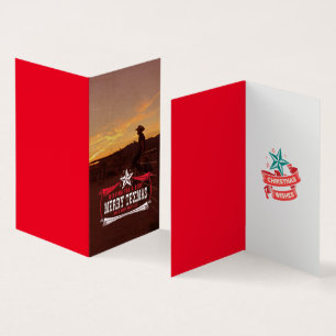 Carte de Noël vintage TEXMAS