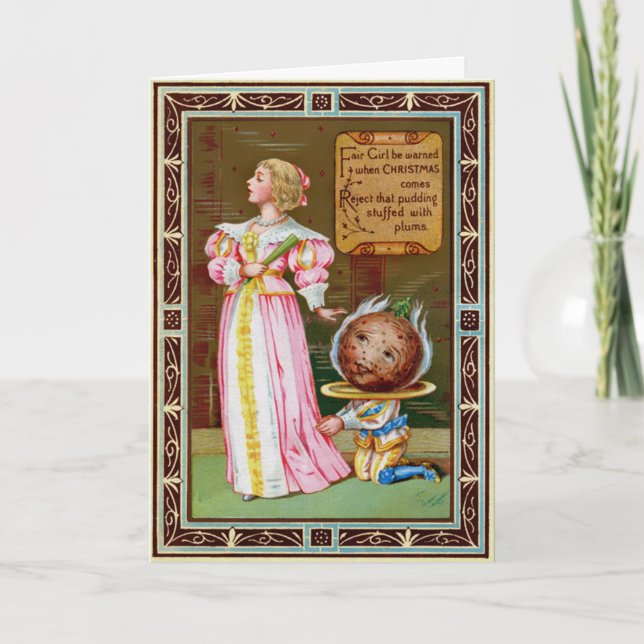 Carte de Noël vintage victorienne (Devant)