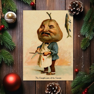 Carte de Noël vintage victorienne