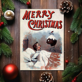 Carte de Noël vintage victorienne