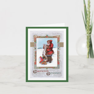 Carte de Noël vintage - Vœux de Noël