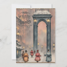 Carte de Noël Vintage Winter Wonderland