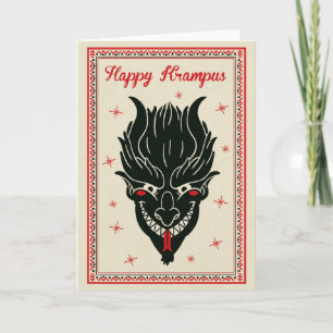 Carte de Noël - Visage de Krampus