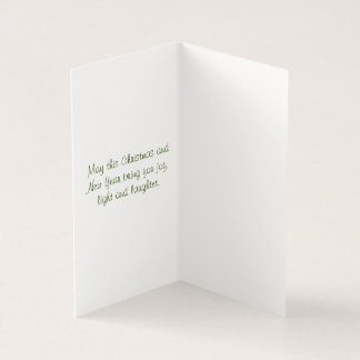 Carte de Noël voeux aux amoureux