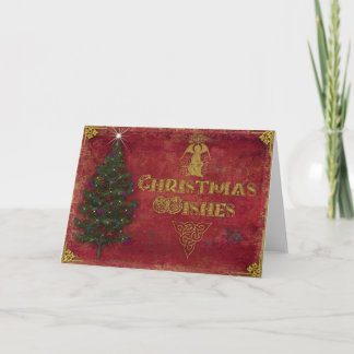 Carte de Noël. Voeux de Noël