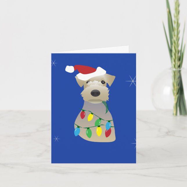 Carte de Noël Welsh Terrier (Devant)
