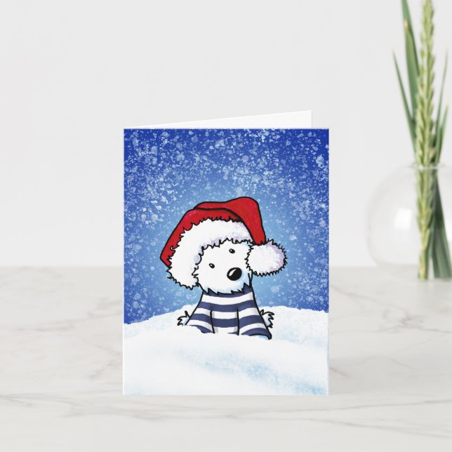 Carte de Noël West Highland Terrier (Devant)
