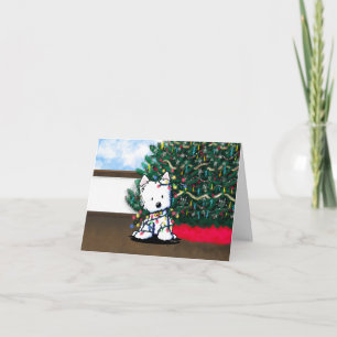 Carte de Noël West Highland White Terrier