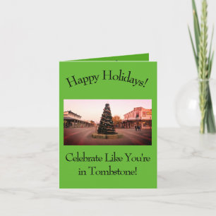 Carte de Noël Western Cowboy