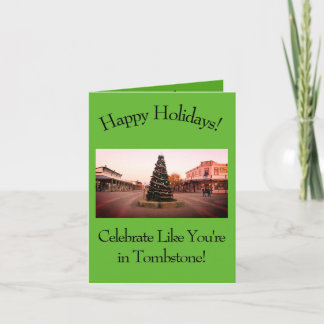 Carte de Noël Western Cowboy