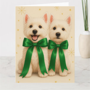Carte de Noël Westie