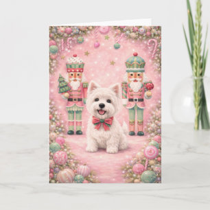 Carte de Noël Westie Nutcracker Holiday Magic
