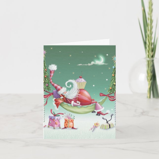 Carte de Noël Whimsical - Cupcake (Devant)