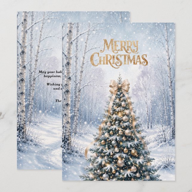 Carte de Noël Winter Wonderland  (Devant / Derrière)