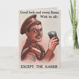 Carte de Noël WW1 Vintage