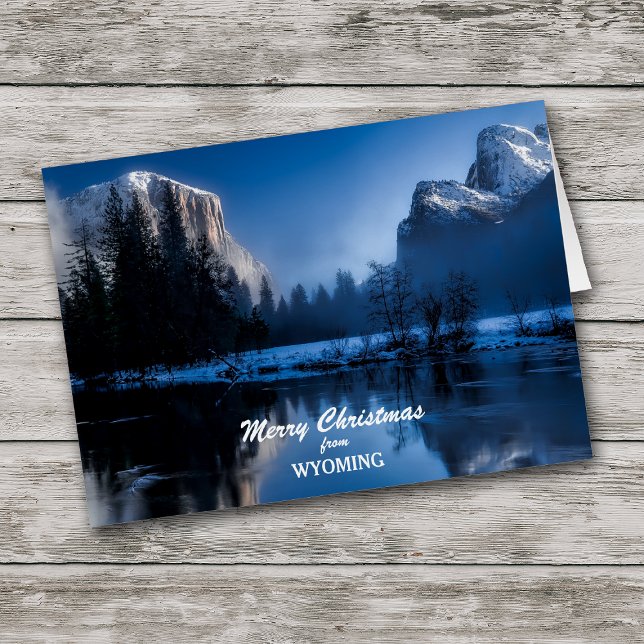 Carte de Noël Yellowstone Wyoming (Créateur téléchargé)