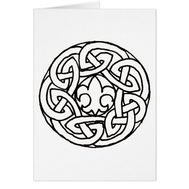 Carte de noeud de scout de garçon (Devant)