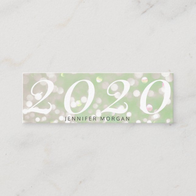 Carte de nom de la parties scintillant étincelante (Devant)