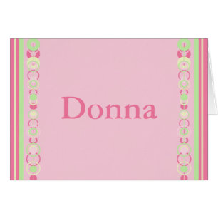 Carte de nom Donna Modern Circles - 369