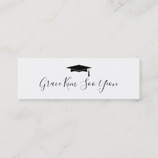 Carte de nom du Faire-part de graduation de script